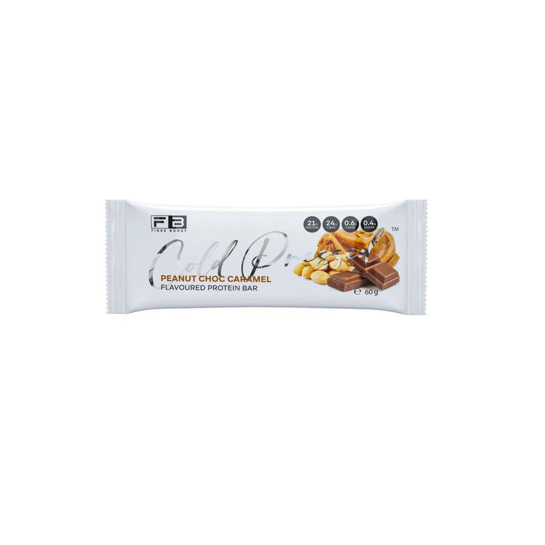 Peanut Choc Caramel - Cold Pressed Protein Bars by Fibre Boost