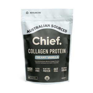 Grass-fed Collagen Protein Powder - Creamy Vanilla (30 serves)